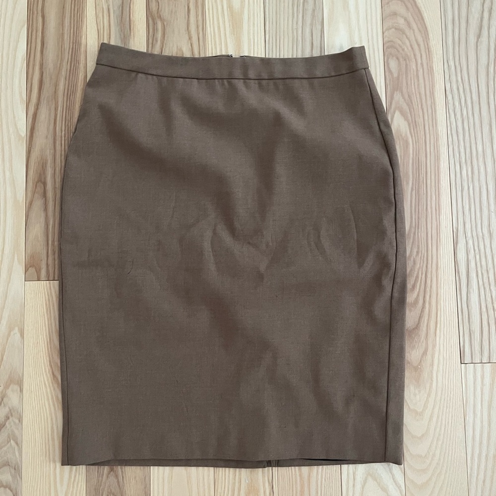Light Brown Banana Republic Pencil Skirt
